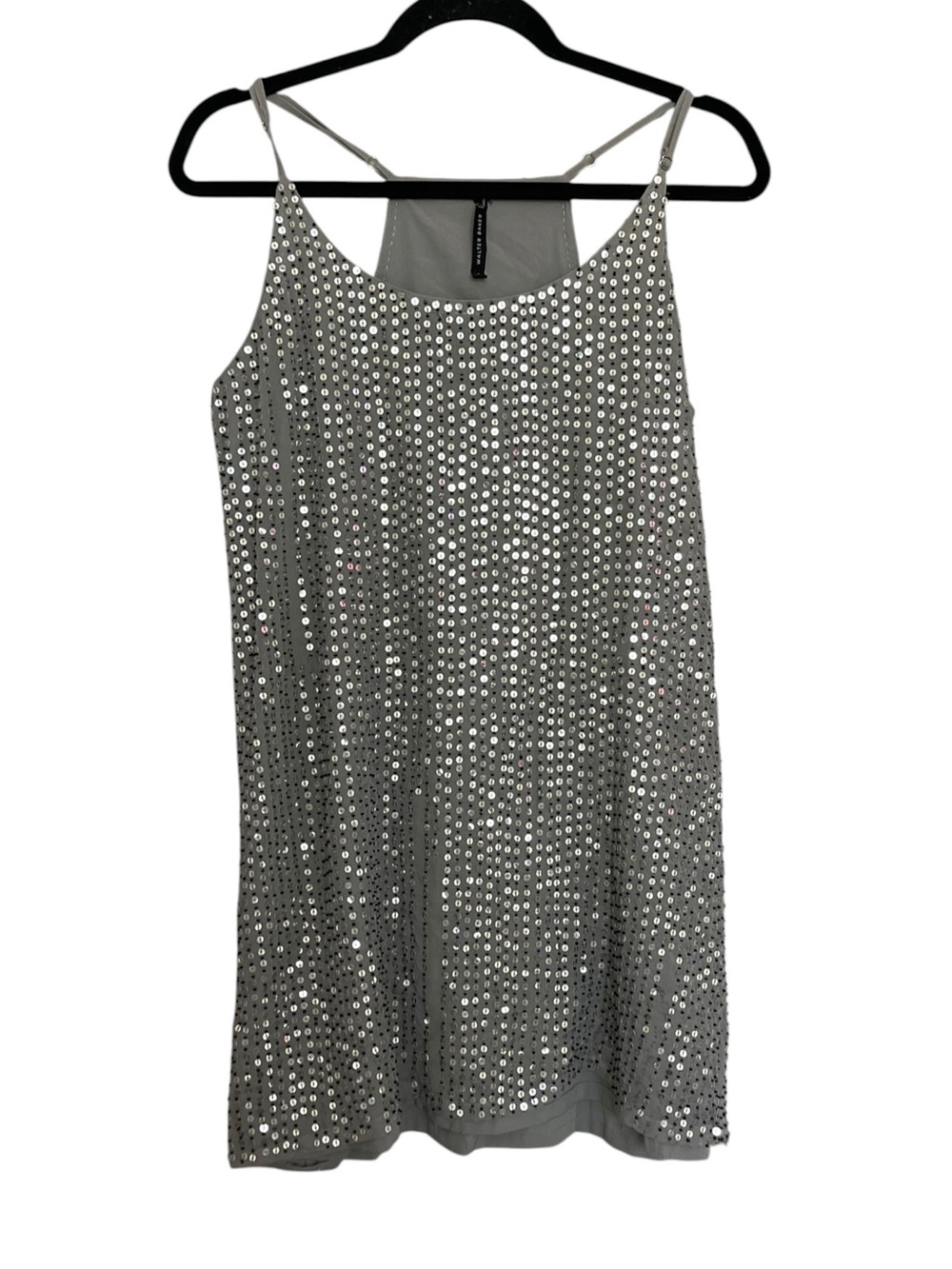Walter Baker Silver Sequin Slip Tunic